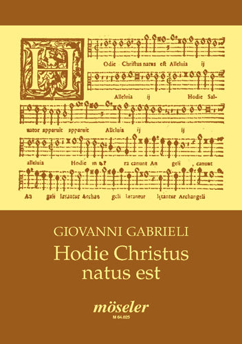 Hodie Christus natus est (score)