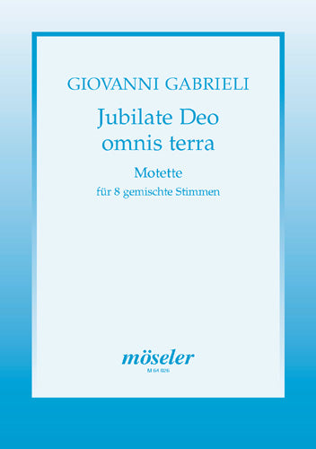 Jubilate Deo omnis terra GWV 136 (score)