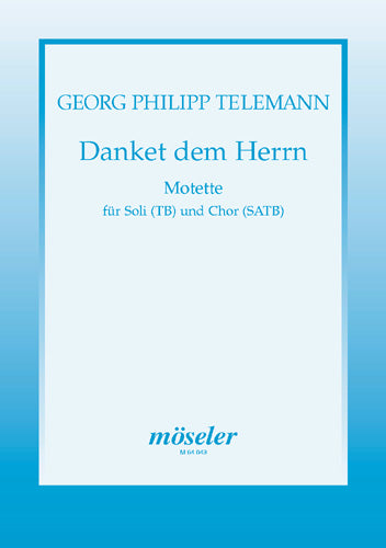 Danket dem Herrn (choral score)