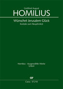 Wünschet Jerusalem Glück, HoWV II.29 (Score)