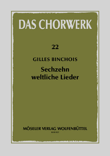 16 weltliche Lieder