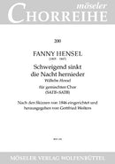 Schweigend sinkt die Nacht hernieder