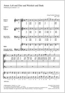 Amen. Lob und Ehre und Weisheit und Dank, TVWV 1:91/1