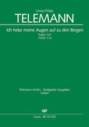 Ich hebe meine Augen auf zu den Bergen, TVWV 7:16（ヴォーカル・スコア）