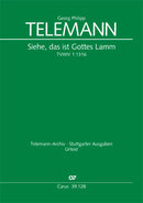 Siehe, das ist Gottes Lamm (II), TVWV 1:1316 (Score)