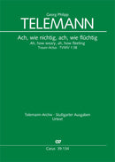 Trauer-Actus "Ach, wie nichtig, ach wie flüchtig", TVWV 1:38 (Score)