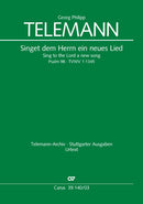 Singet dem Herrn ein neues Lied. Psalm 98, TVWV 1:1345（ヴォーカル・スコア）