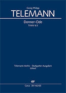 Donner-Ode, TVWV 6:3（ヴォーカル・スコア）