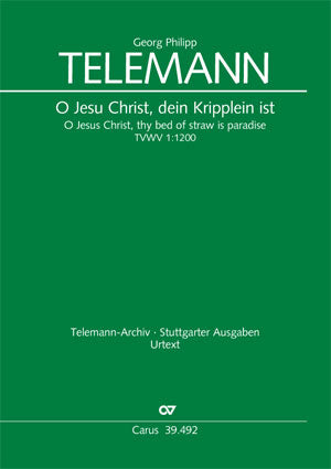 O Jesu Christ, dein Kripplein ist, TVWV 1:1200 [score]