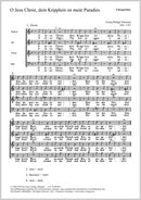 O Jesu Christ, dein Kripplein ist, TVWV 1:1200（合唱楽譜）