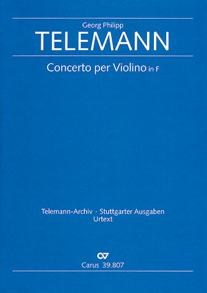 Concerto per Violino in F, TVWV TWV 51:F3 [score]