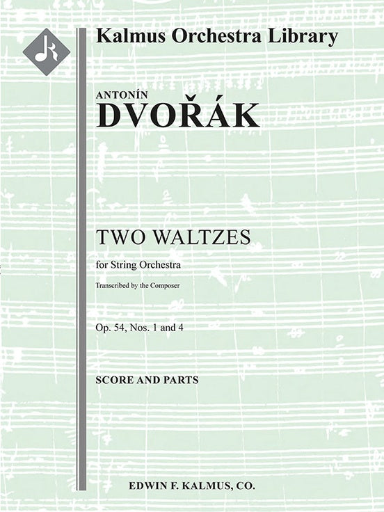 Two Waltzes, Op.54 (composer's transcription), スコアとパート譜セット