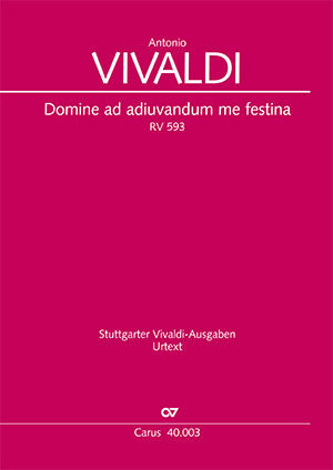 Domine ad adiuvandum me festina, RV 593 [score]