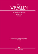 Laetatus sum, RV 607 (Score)