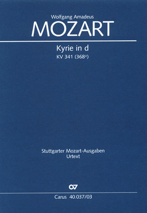 Kyrie in d, KV 341 (368a)（ヴォーカル・スコア）
