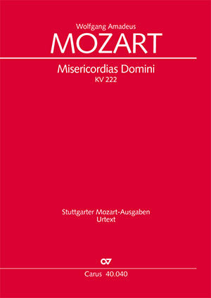 Misericordias Domini, KV 222 (205a) [score]