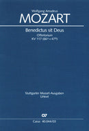 Benedictus sit Deus Pater, KV 117（ヴォーカル・スコア）