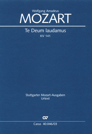 Te Deum, KV 141 (66b)（ヴォーカル・スコア）
