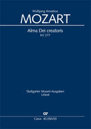 Alma Dei creatoris, KV 277 (272a)（ヴォーカル・スコア）