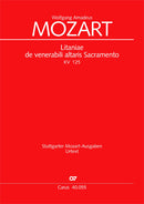 Litaniae de venerabili altaris Sacramento in B, KV 125 (Score)