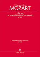 Litaniae de venerabili altaris Sacramento in Es, KV 243 (Score)