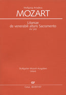 Litaniae de venerabili altaris Sacramento in Es, KV 243（ポケットスコア）