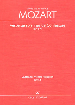 Vesperae solennes de Confessore, KV 339（ポケットスコア）