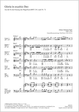 Gloria in excelsis Deo, BWV 243a, 7 [score]