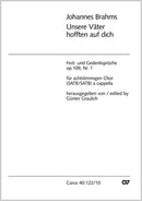 Unsere Väter hofften auf dich, op. 109, 1