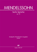 Sechs Sprüche zum Kirchenjahr op. 79