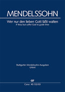Wer nur den lieben Gott läßt walten, MWV A 7（ヴォーカル・スコア）