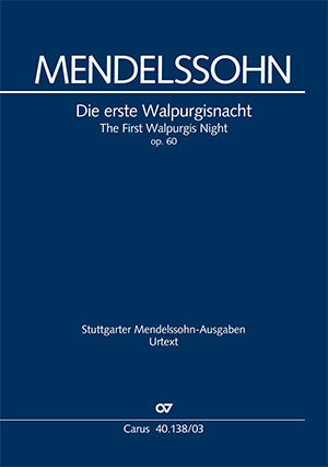 Die erste Walpurgisnacht, MWV D 3（ヴォーカル・スコア）