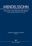 Ach Gott, vom Himmel sieh darein, MWV A 13（オルガン・スコア）