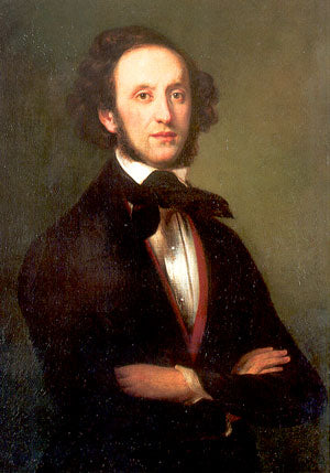 ３６歳のメンデルスゾーンポスター (Felix Mendelssohn Bartholdy, 36-jährig)