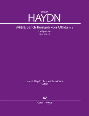 Missa Sancti Bernardi von Offida in B, Hob. XXII:10 [score]