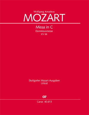 Missa in C, KV 66 [score]
