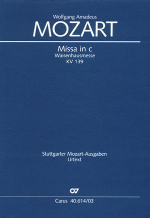 Missa in c, KV 139 (114a)（ヴォーカル・スコア）