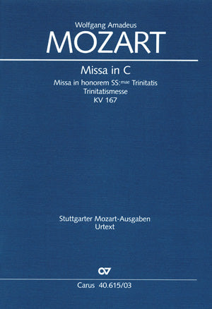 Missa in C, KV 167（ヴォーカル・スコア）