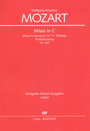 Missa in C, KV 167（ポケットスコア）