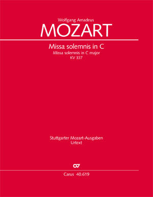 Missa solemnis in C, KV 337 [score]