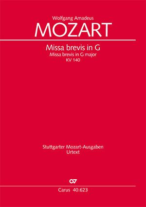 Missa brevis in G, KV 140 (235d) [score]