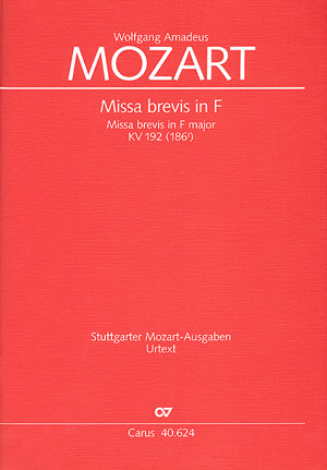 Missa brevis in F, KV 192 (186f) [score]