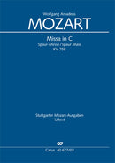 Missa in C, KV 258（ヴォーカル・スコア）