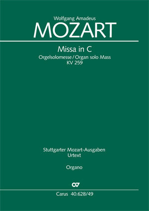 Missa in C, KV 259 [organ]