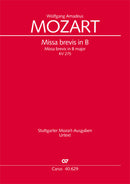 Missa brevis in B, KV 275 (272b) (Score)
