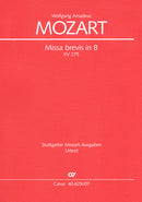 Missa brevis in B, KV 275 (272b)（ポケットスコア）