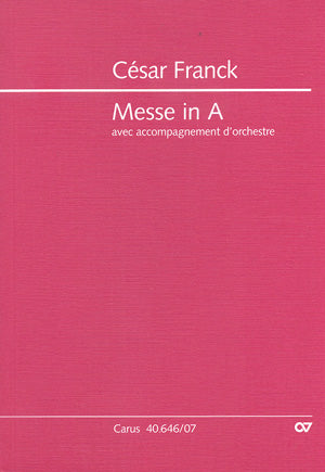 Messe in A, FWV 12 (Originale Orchesterfassungen)（ポケットスコア）