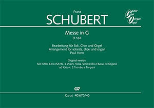Messe in G, D 167 [Arrangement for choir and 1 organ]