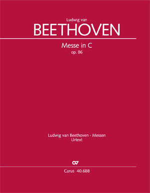 Messe in C, op. 86 [score]