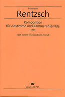 Komposition für Altstimme und Kammerensemble (Score)